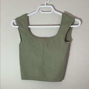 Garage Sage Green Crop Top